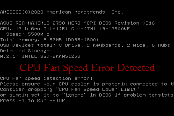 CPU Fan Speed Error Detected – 2 Simple Solutions!