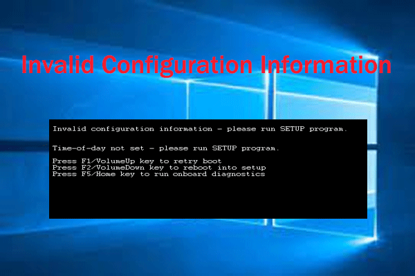 Dell Invalid Configuration Information Please Run Setup Program