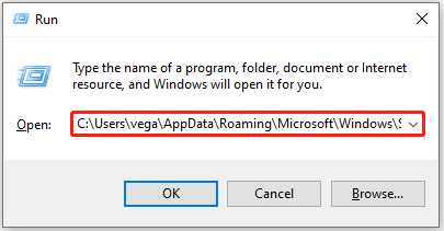 enter the Startup folder