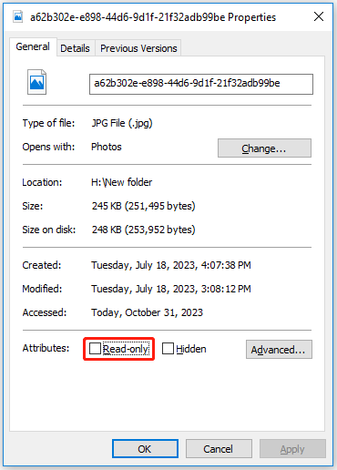 remove write protection