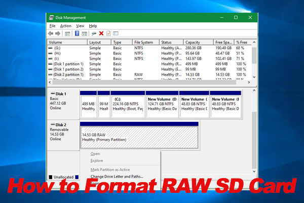 A Full Guide to Format RAW SD Card/USB Without Data Loss