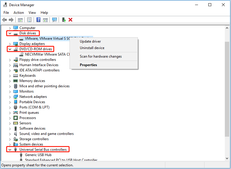 choose what device driver should be reinstalled or updated