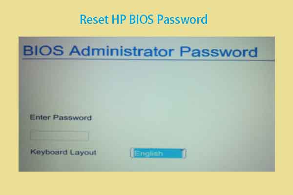Top 4 Methods to Remove or Reset HP BIOS Password [With Steps]