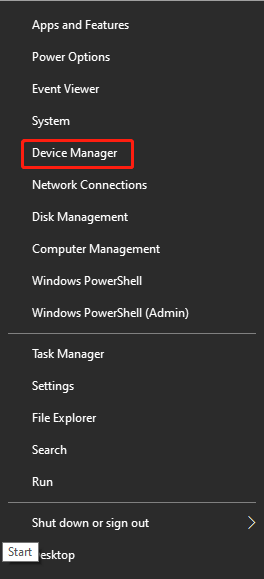 click Device Manager