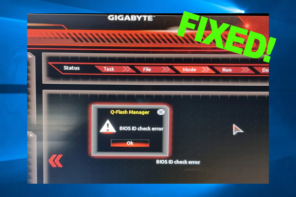 Gigabyte BIOS ID Check Error? Try These Fixes Now