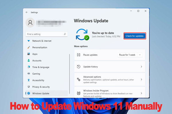 How to Update Windows 11 Manually? [4 Simple Ways]