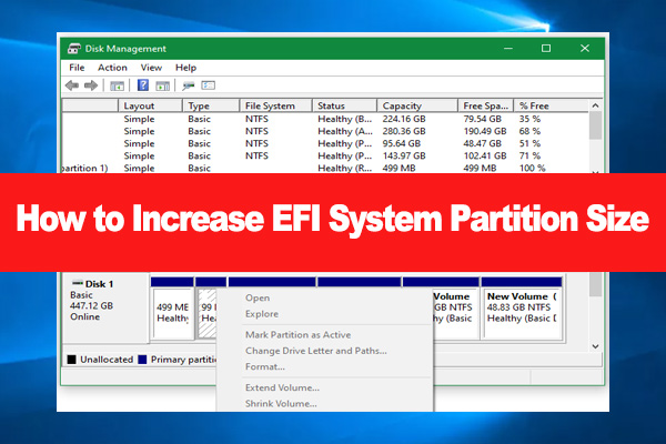 A Full Guide to Increase EFI Partition Size on Windows 11/10