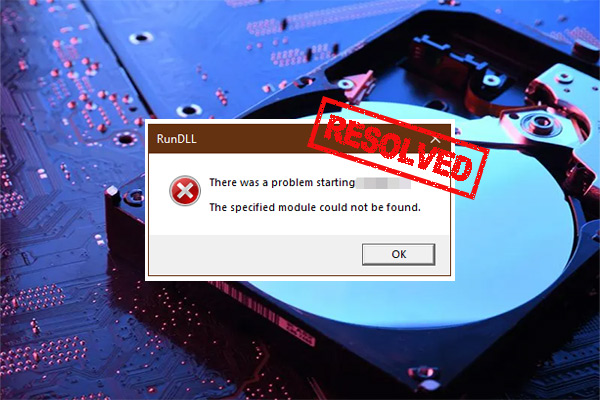 How to Fix RunDLL There Was a Problem Starting on HDD