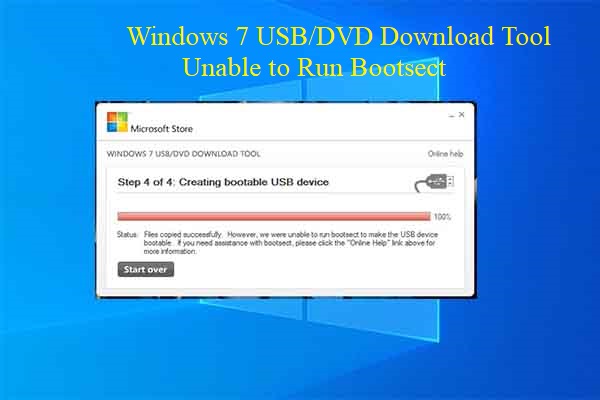 Fixed: Windows 7 USB/DVD Download Tool Unable to Run Bootsect