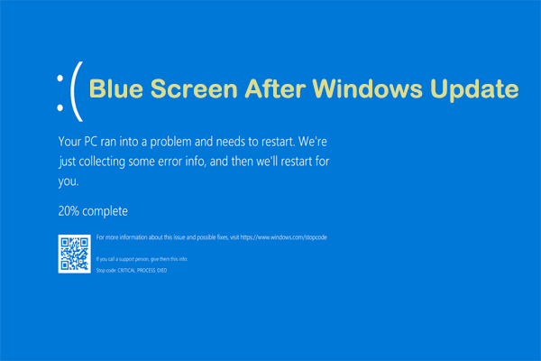 computer blue screen after windows update