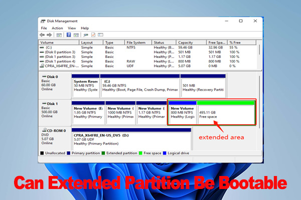 Is an Extended Partition Be Bootable & How to Do? [Answered]