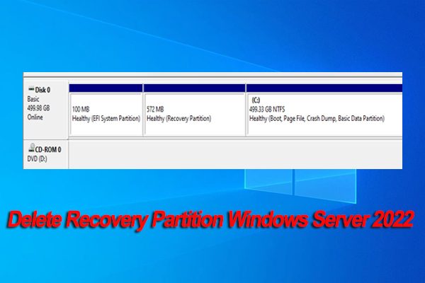 How to Delete Recovery Partition Windows Server 2022 [Tutorial]