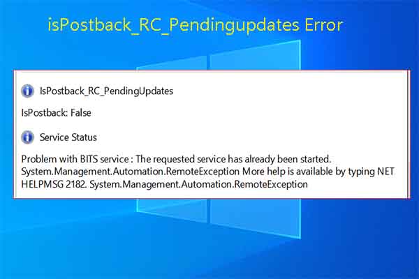 6 Solutions to isPostback_RC_Pendingupdates Error