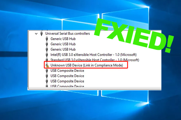 3 Ways to Fix Unknown USB Device Link in Compliance Mode