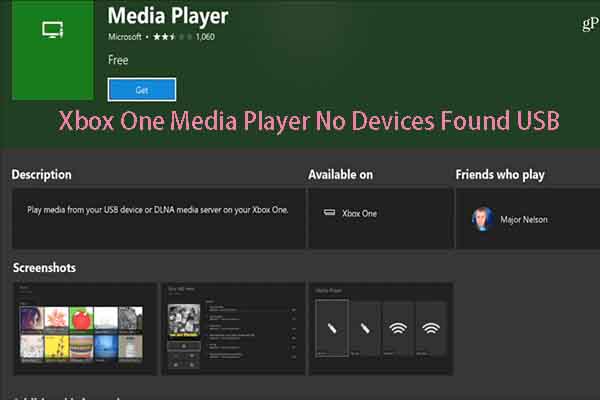 5 Ways to Fix Xbox One Media Player No Devices Found USB