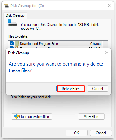 use Disk Cleanup