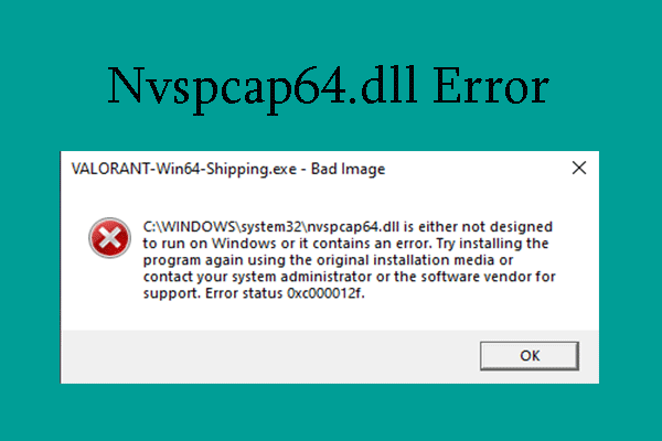 Problem Beim Starten Von C Windows System32 Nvspcap64 Dll