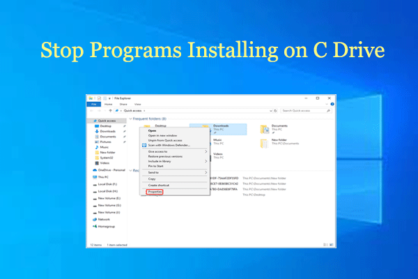 How to Stop Programs Installing on C Drive? 2 Methods for You