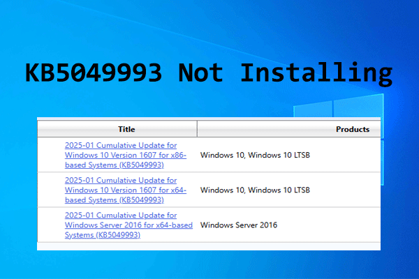 The Ultimate Guide for Solving KB5049993 Not Installing Issue