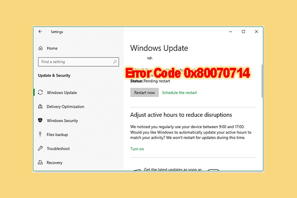 Quick Fixes for Windows Update Error 0x80070714