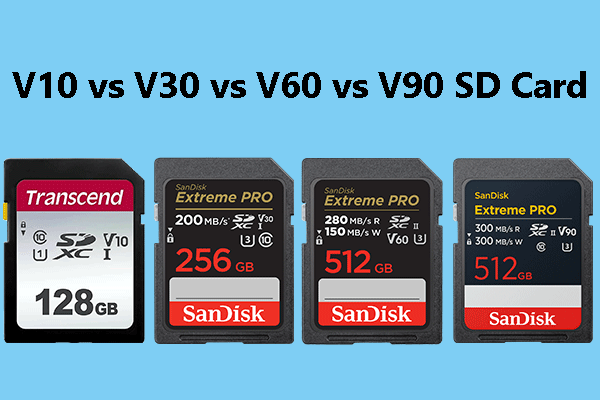 Learn V10 vs V30 vs V60 vs V90 SD Card – A Detailed Comparison