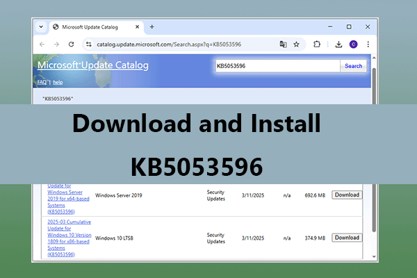 Pro Guide on KB5053596 Installation and Related Issues