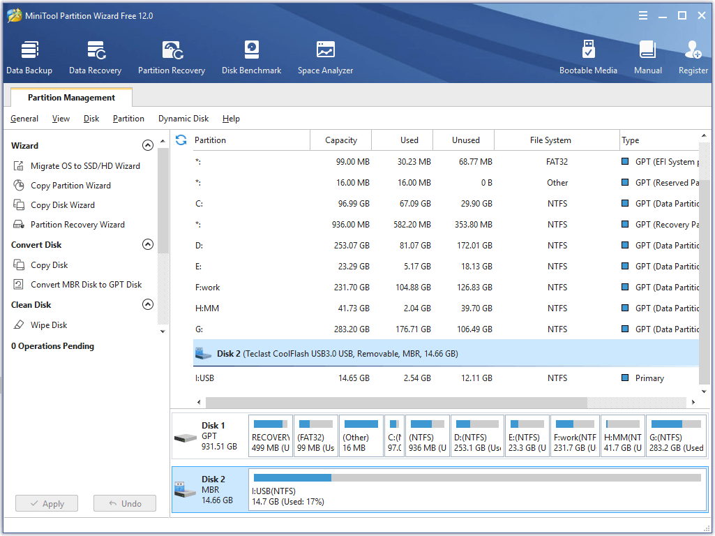 select the 3tb drive