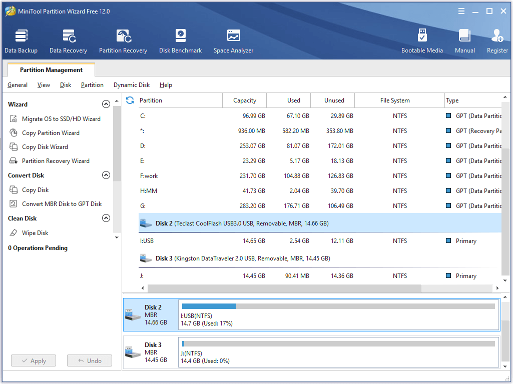 select the disk you want to copy 