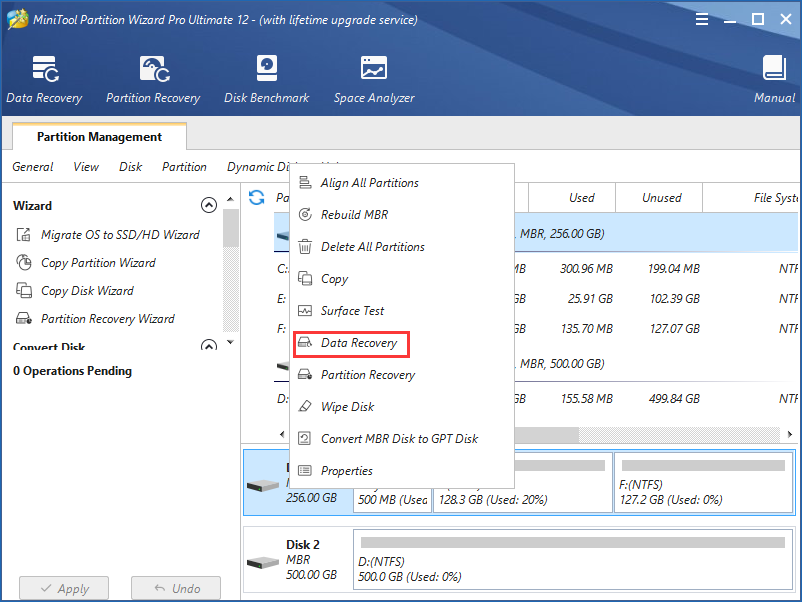 MiniTool Partition Wizard Data Recovery