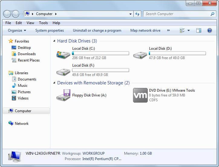 there is drive letter in windows explorer