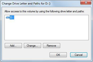 add change and move drive letter in disk management