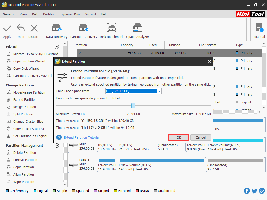 extend the system partition