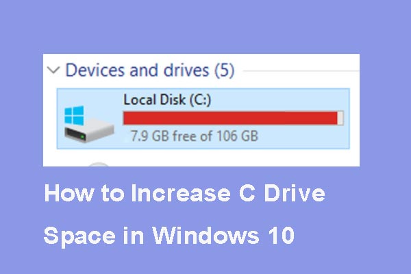 increase C drive partition