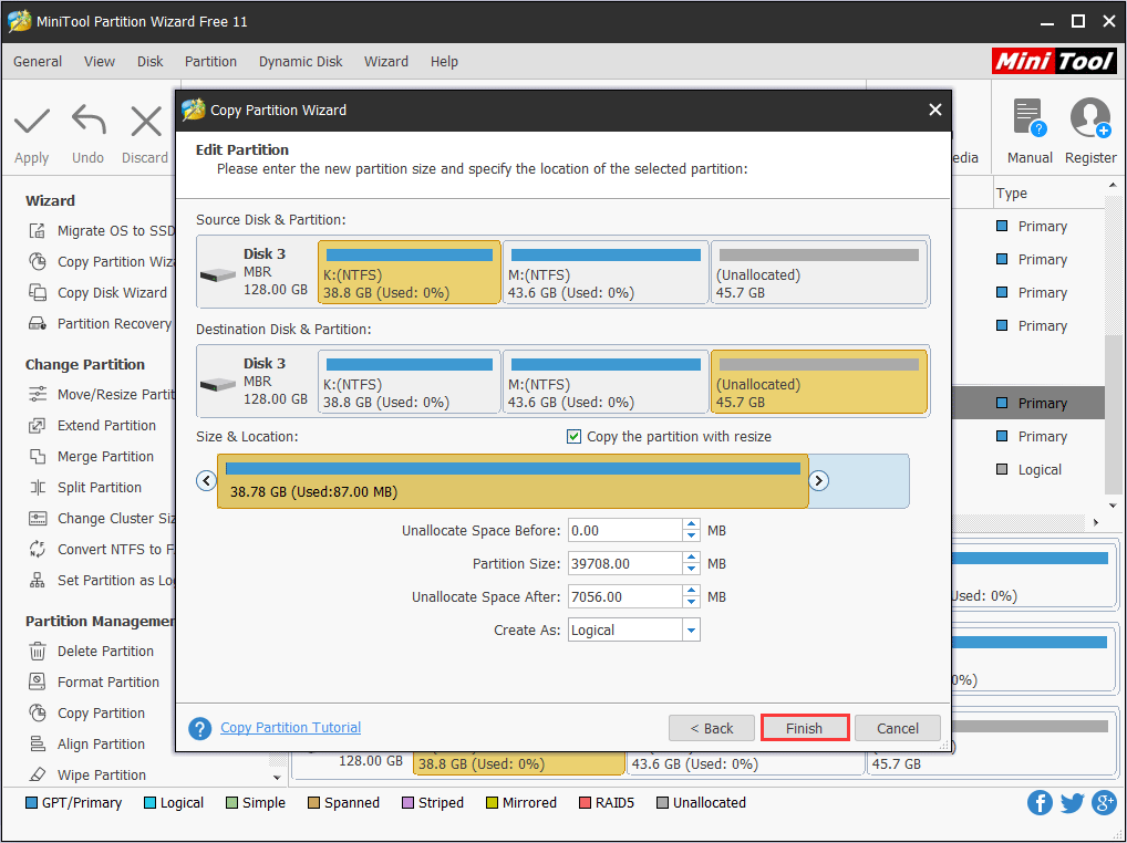 edit partition