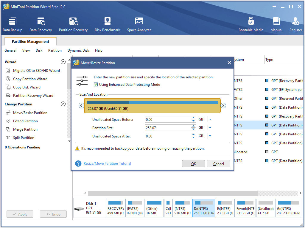 shrink bootcamp partition size