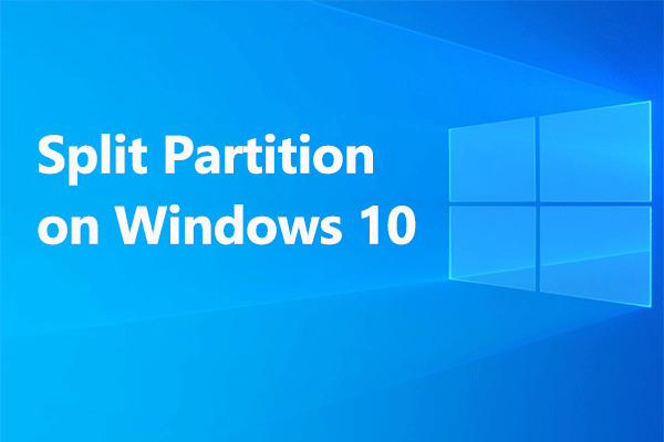 split large drive to two small partitions