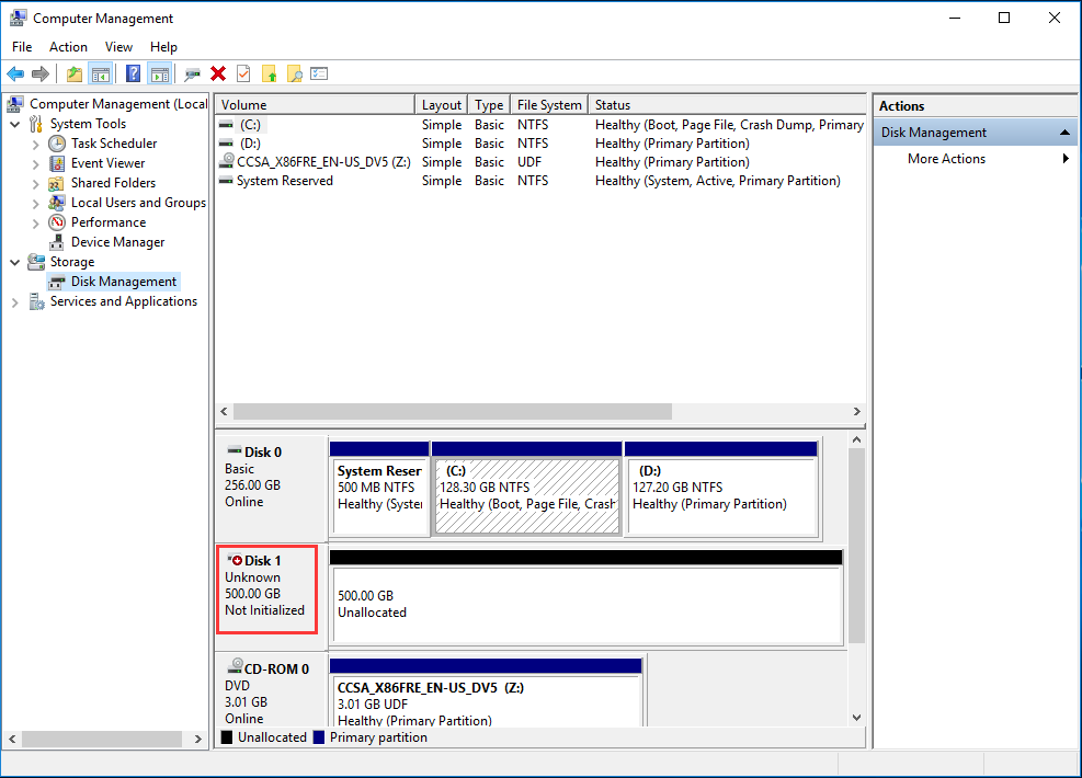 Quick Fix SSD Showing up in Windows 10/8/7 Data Loss