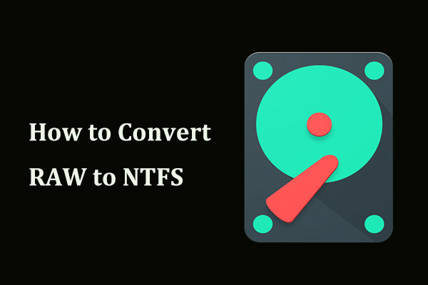 convert RAW to NTFS
