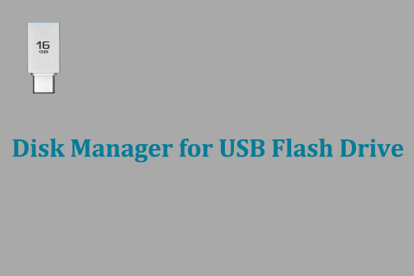 disk manager for USB flash drive