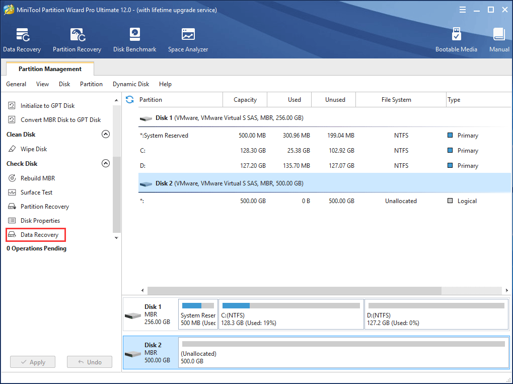 MiniTool Partition Wizard data recovery