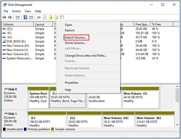 extend c drive partition windows 11