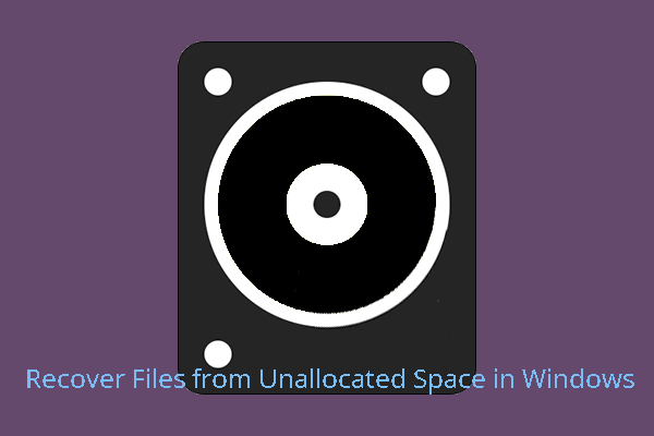 recover data from an unallocated hard disk space
