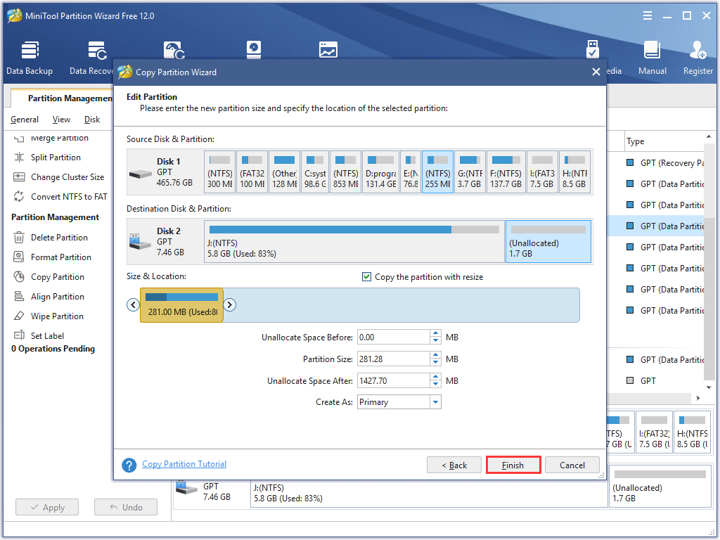 Copy Hidden Partitions with a Free Drive Cloning Software MiniTool