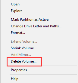 delete volume