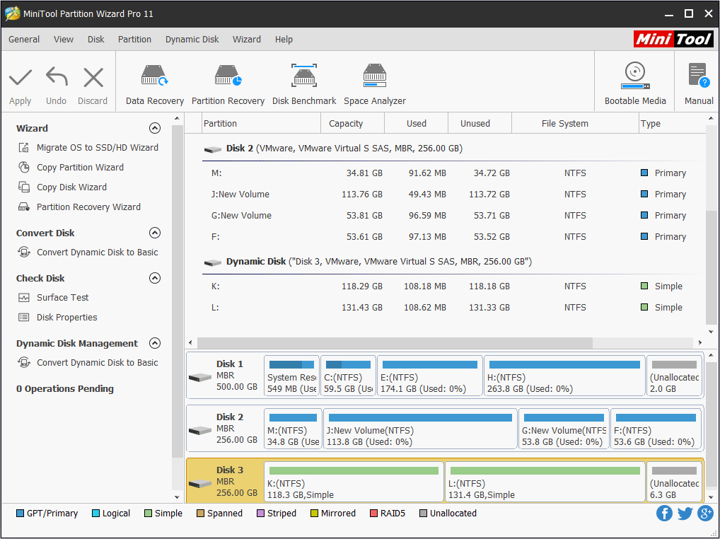 convert dynamic disk to basic