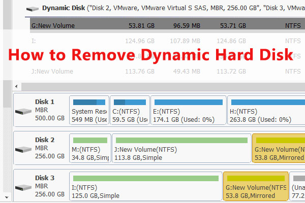 how to remove dynamic hard disk