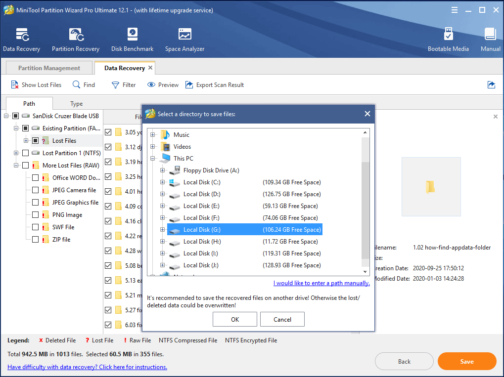 restore sd card