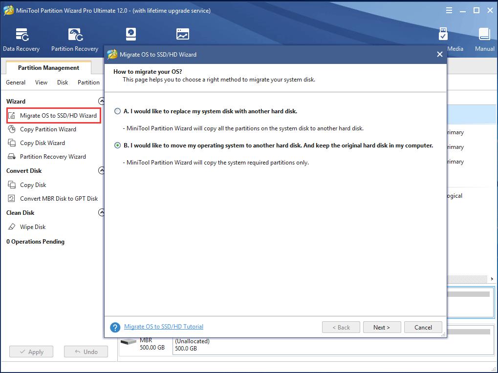 only migrate Windows 10 to SSD
