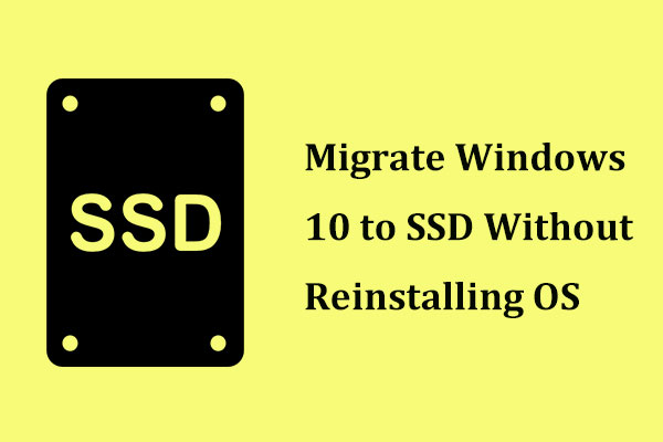 migrate Windows 10 to SSD