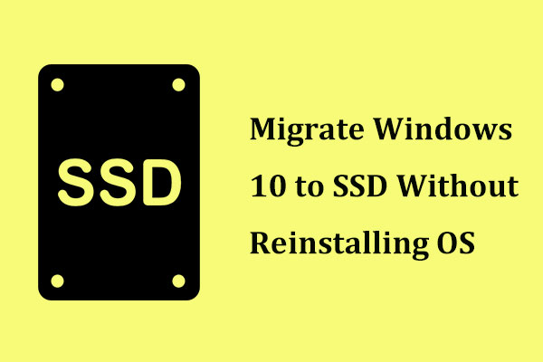 Windows 10 to SSD Without Reinstalling OS